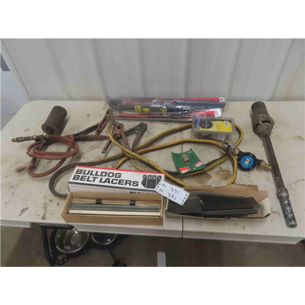 Booster Cable, Tiger Torch, Grease Dispenser, Belt 