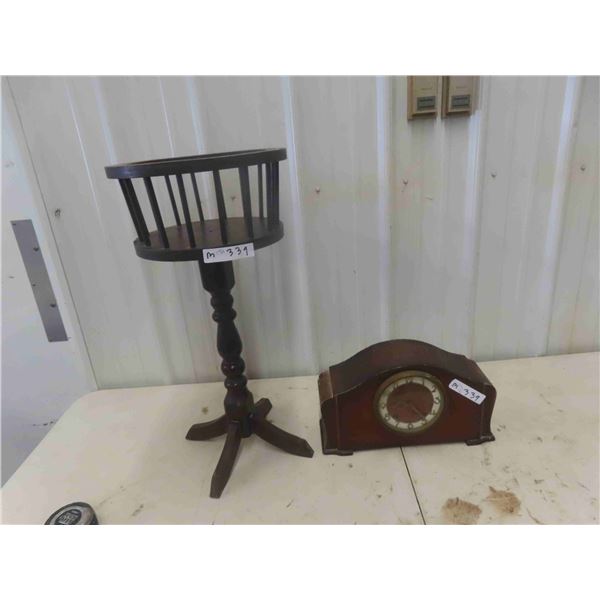 Seth Thomas Mantle Clock, Fern Stand 