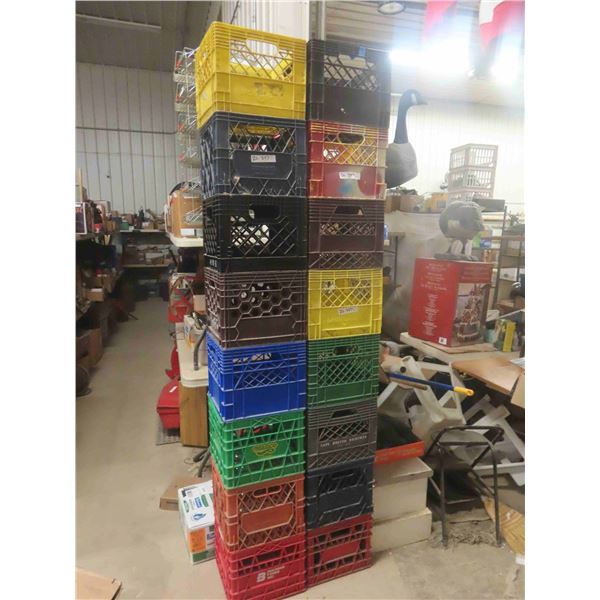16 Milk Crates | Great Shop Organizers, Stackable! 
