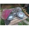 Image 1 : Hub Cap, 2 Bucket Seat, Fibre Moulds, Chrome Cover 