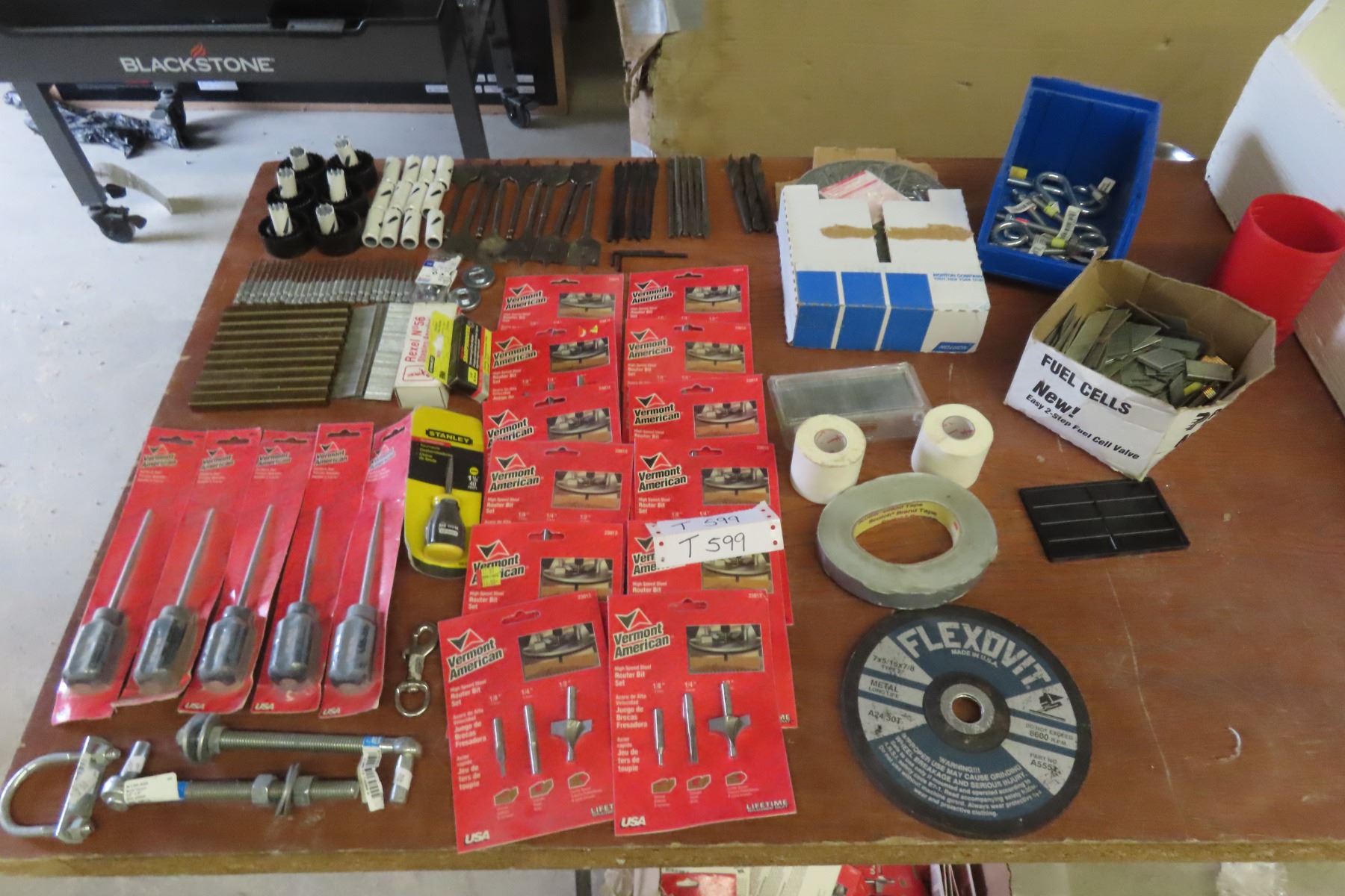 New Hole Saws, Spade Bits, Scratch Awls, Router Bits, Sanding Disc's