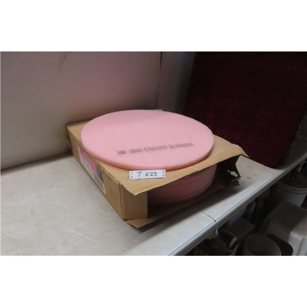 New (5) 3M - 3600 Eraser Burnish Pads