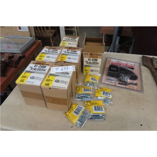 18 New 3'' Chain Bolts and Gate Lock