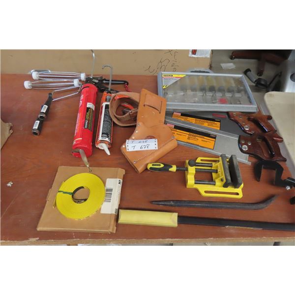 New Panel Finishing and Back Saws, Holster, Caulking Guns, Roller Cages