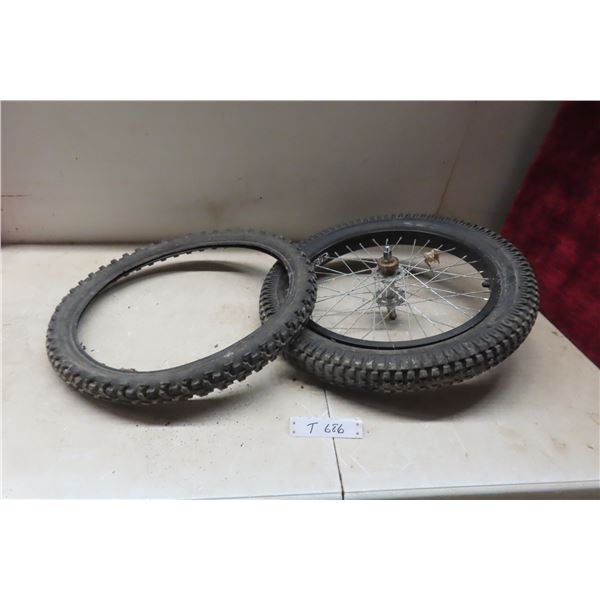 Bicycle Tire with Rim 20x2.5 and Tire 20x2