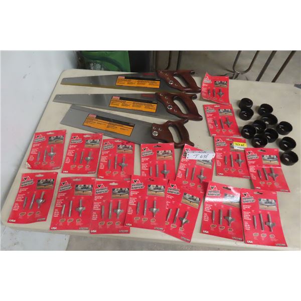 New Hand Saws and Router Bits
