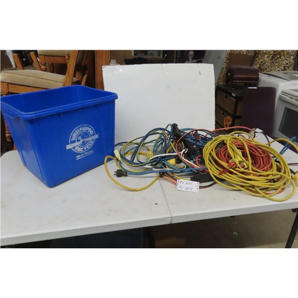 Extension Cords, Power Bar and Trouble Light