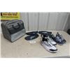 Image 1 : Curling Shoes Size 10 1/2 and 7 1/2  with Carrying Bag