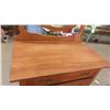 Image 3 : Highboy Dresser 44"x30"x18" 5 Drawer Plus Swing Mirror 