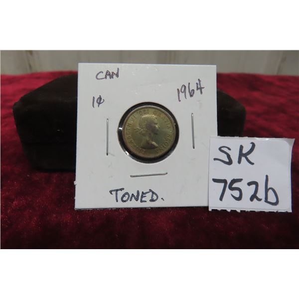1964 Toned Canada Penny