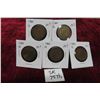 Image 1 : (5) 1917 Canada Large Cents
