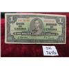 Image 1 : 1937 Canada $1 Bill