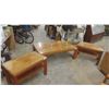 Image 1 : Teak Coffee Table 18"x49"x30" + 2 End Tables  20"x18"x30"