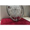 Image 4 : Hanging Chandelier 25'' with Chain , 1 Lightbulb is Missing -  
