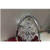 Image 5 : Hanging Chandelier 25'' with Chain , 1 Lightbulb is Missing -  