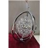 Image 6 : Hanging Chandelier 25'' with Chain , 1 Lightbulb is Missing -  