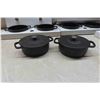 Image 3 : Combekk Recycled Cast Iron 8 Mini Pots with Lids - New or