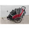 Image 1 : Instep Bicycle Pulling 2 Toddlers Cart with Flags & Rain 