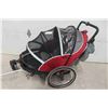 Image 5 : Instep Bicycle Pulling 2 Toddlers Cart with Flags & Rain 