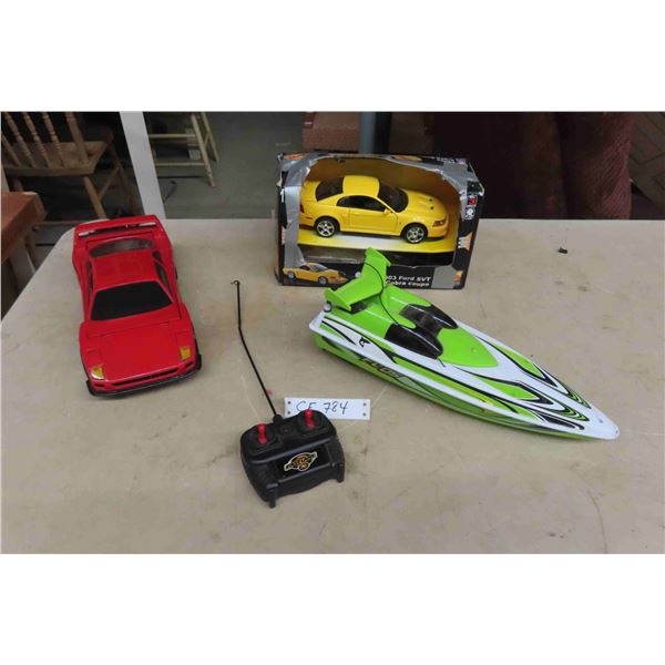 R/C Boat , 2003 Ford SVT Mustang, Cobra Coupe, VHS Car