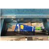 Image 2 : Tool Box with Sand Paper, Scrapers, Trowels, Screws & 