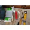 Image 4 : Tool Box with Sand Paper, Scrapers, Trowels, Screws & 