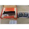 Image 1 : Vintage New Old Stock  Oil Pressure & Battery Gauges,  Gibbs Stereo Reverberation Model 550 in Box 