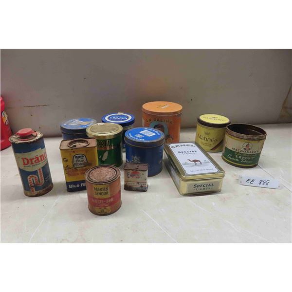 Tobacco Tins: La Palina, Matinee, Export & Pantry Tins: 