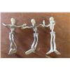 Image 3 : 3 Vintage Flexy Creeps Bendy Skeletons, 2 Frankensteins, 2