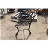 Image 2 : Cast Bench End - Needs Wood Seat