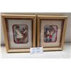 Image 1 : 2 Matching Frame Paper-Tole ''Yaroslawa'' Ukrainian Pictures 