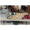 Image 1 : Axe Handle, 4 Wood Table Legs, GM Tail Lights, Galvanized 