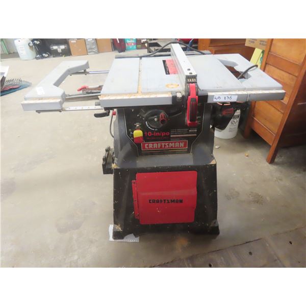Craftsman 10" Table Saw with Extra Blades