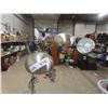 Image 2 : 3-Way Spider Floor Lamp, Stainless Finish