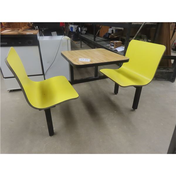 Resturant Booth with Table and Benches 33x24x60 Table Size 30x24x24
