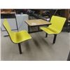 Image 1 : Resturant Booth with Table and Benches 33x24x60 Table Size 30x24x24