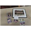 Image 1 : Autographed Vintage Goldeyes Framed Picture + Sports Card Lot 