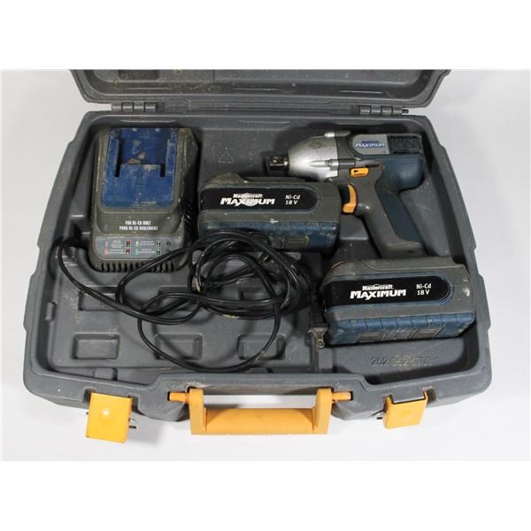 MASTERCRAFT MAXIMUM 18V CORDLESS IMPACT DRILL