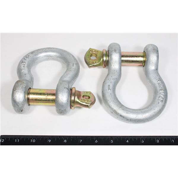 TWO NEW 1" SHACKLES