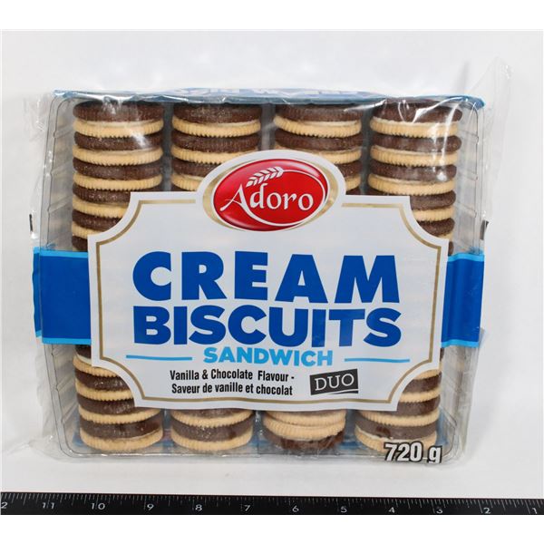 ADRO CREAM BISCUITS SANDWICH VANILLA & CHOCOLATE