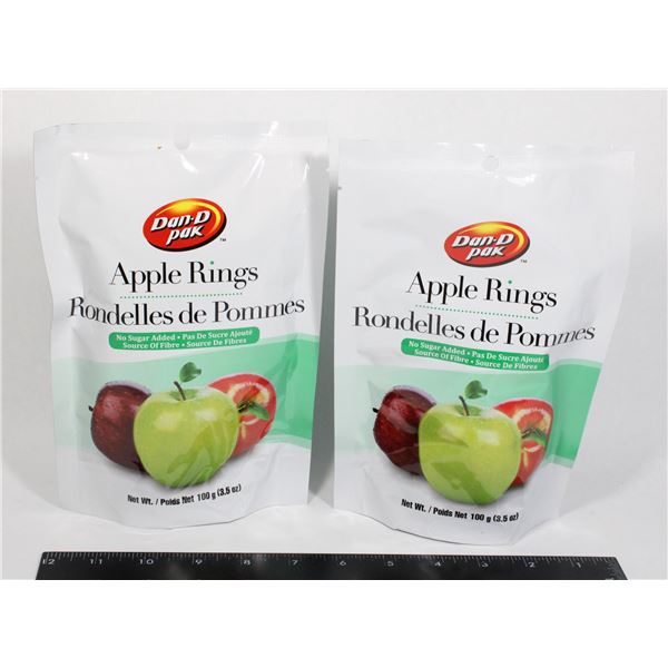 TWO PACKS DAN-D PAK OF APPLE RINGS