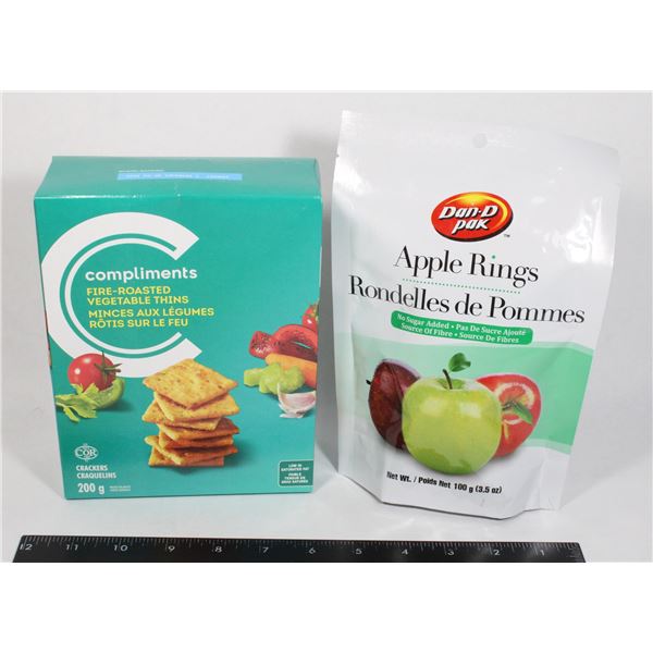 PACK OF DAN-D PAK APPLE RINGS PACK NET  WT 100G