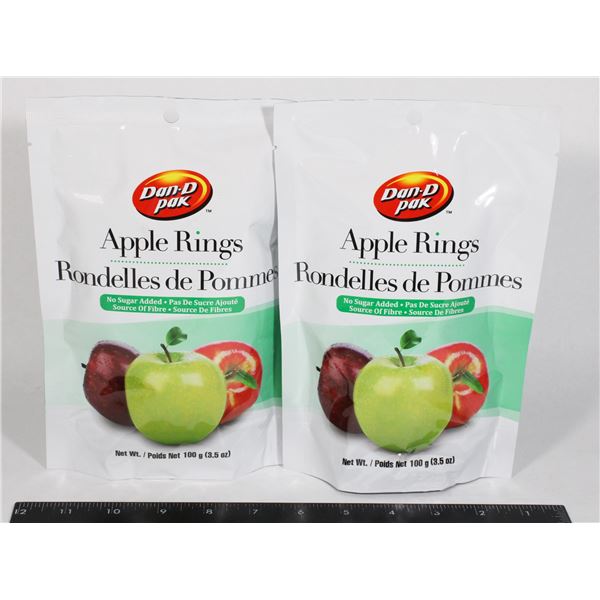 TWO PACKS DAN-D PAK APPLE RINGS