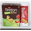 Image 1 : BRETON DARE VEGGIE BITES CRACKERS & LOTUS BISCOFF