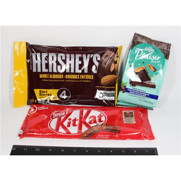 BUNDLE OF CHOCOLATE CANDY. LAGO PLAISIR 120G BAG