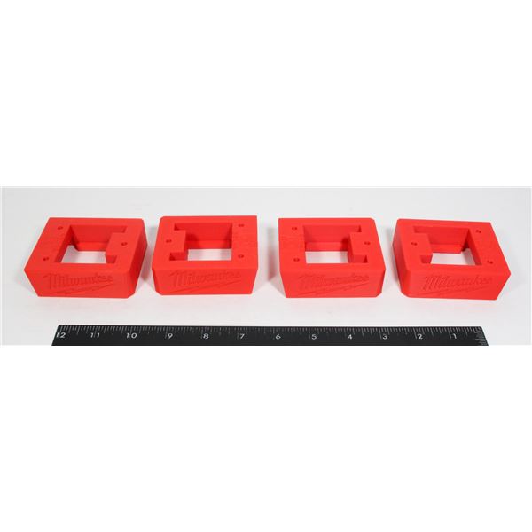 4 MILWAUKEE M18 BATTERY HOLDERS