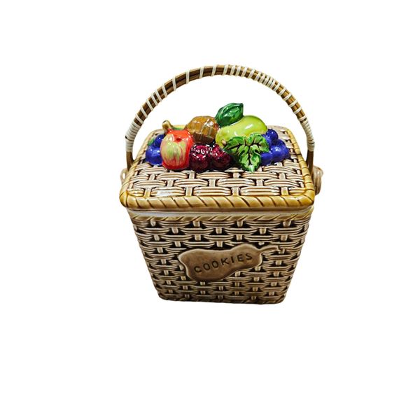 VINTAGE ENESCO FRUIT COOKIE JAR JAPAN