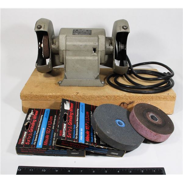 SHOPCRAFT 5" BENCH GRINDER WITH