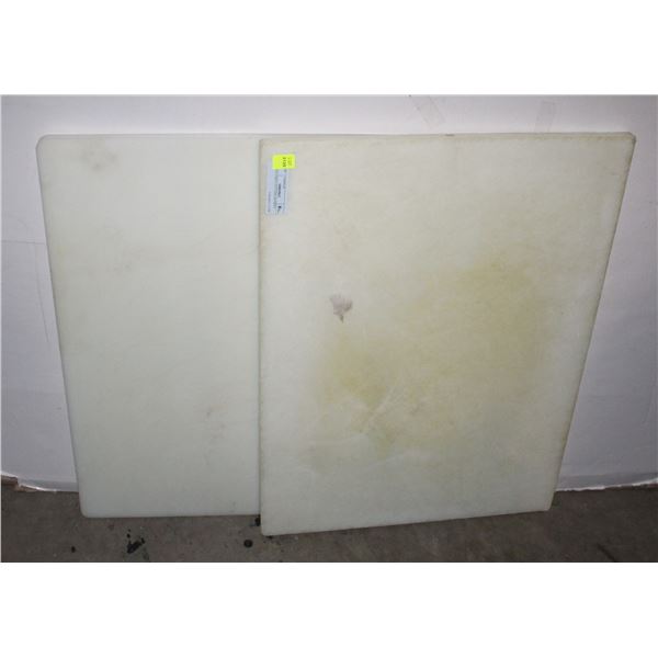 TWO LARGE CUTTING BOARDS