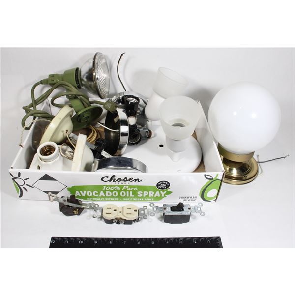 FLAT OF LIGHT FIXTURES AND SWITCHES